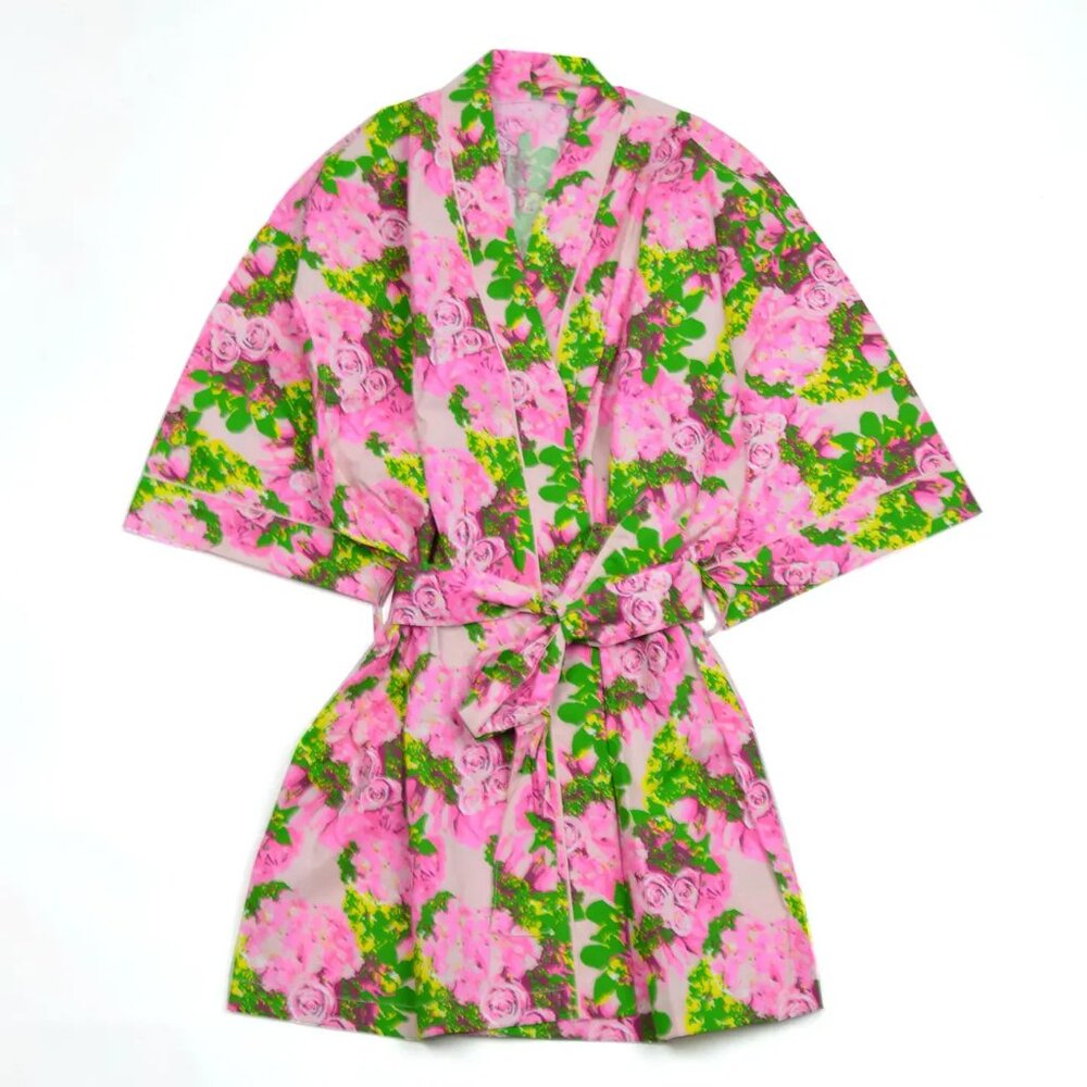 Rose Garden Kimono Robe - Picture 2 of 2
